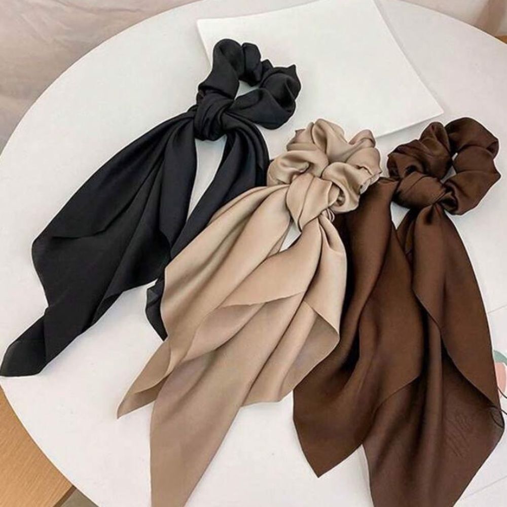 3for$20 HUGE DEAL 3pcs Ladies' Black, Khaki, Coffee Ribbon Headband & Hair Ties